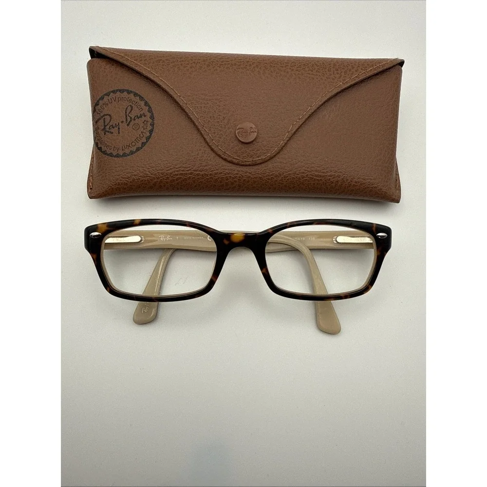 Ray-Ban Eyeglasses Sunglasses RB 5150 5239 Black  Tortoise/Tan Frames- w/RB Case